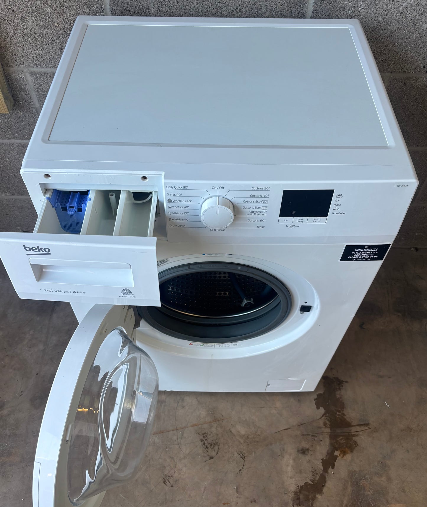 Beko WTB720E1W - 7kg Washing Machine