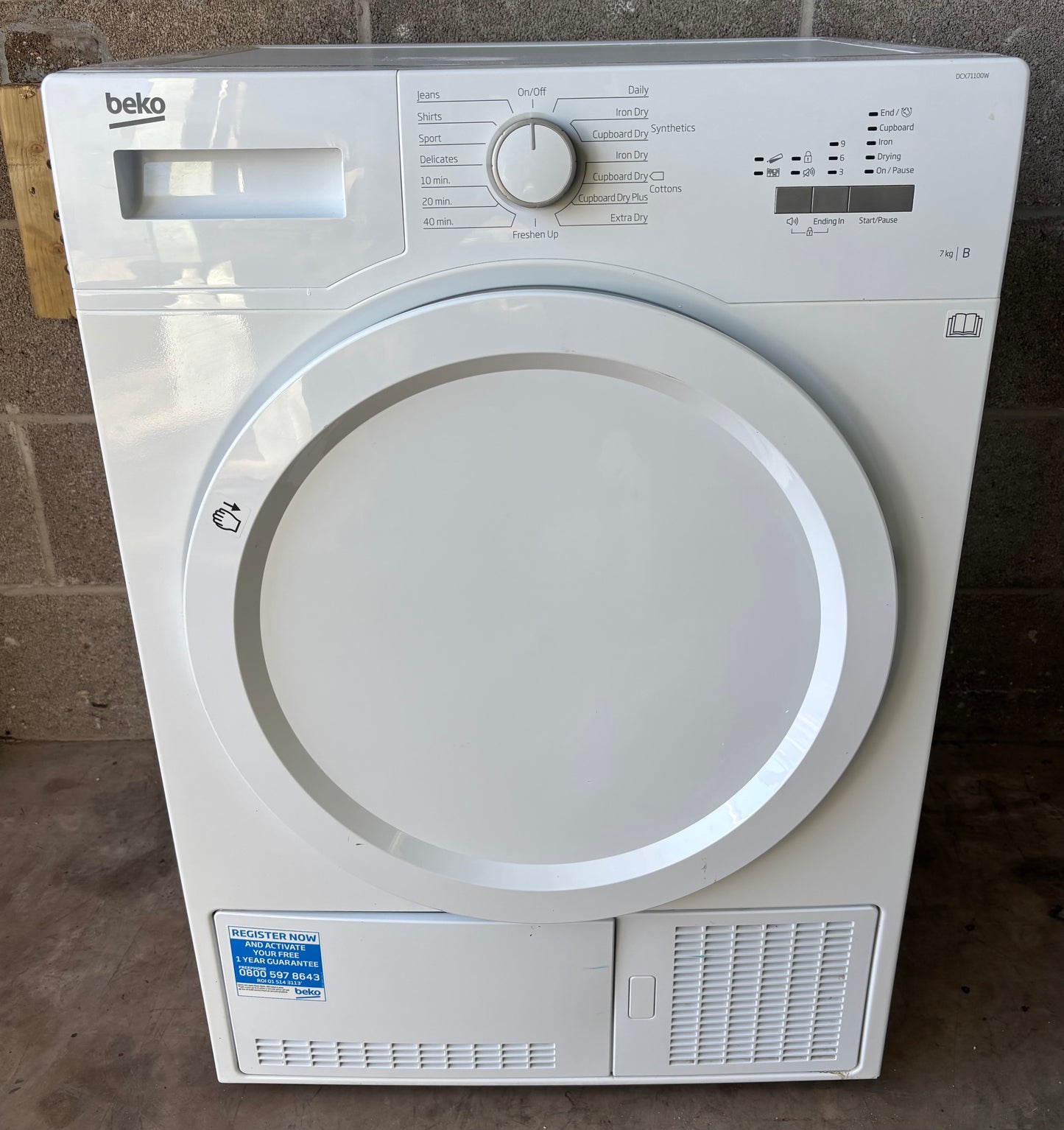Beko DCX71100W - 7kg Condenser Tumble Dryer